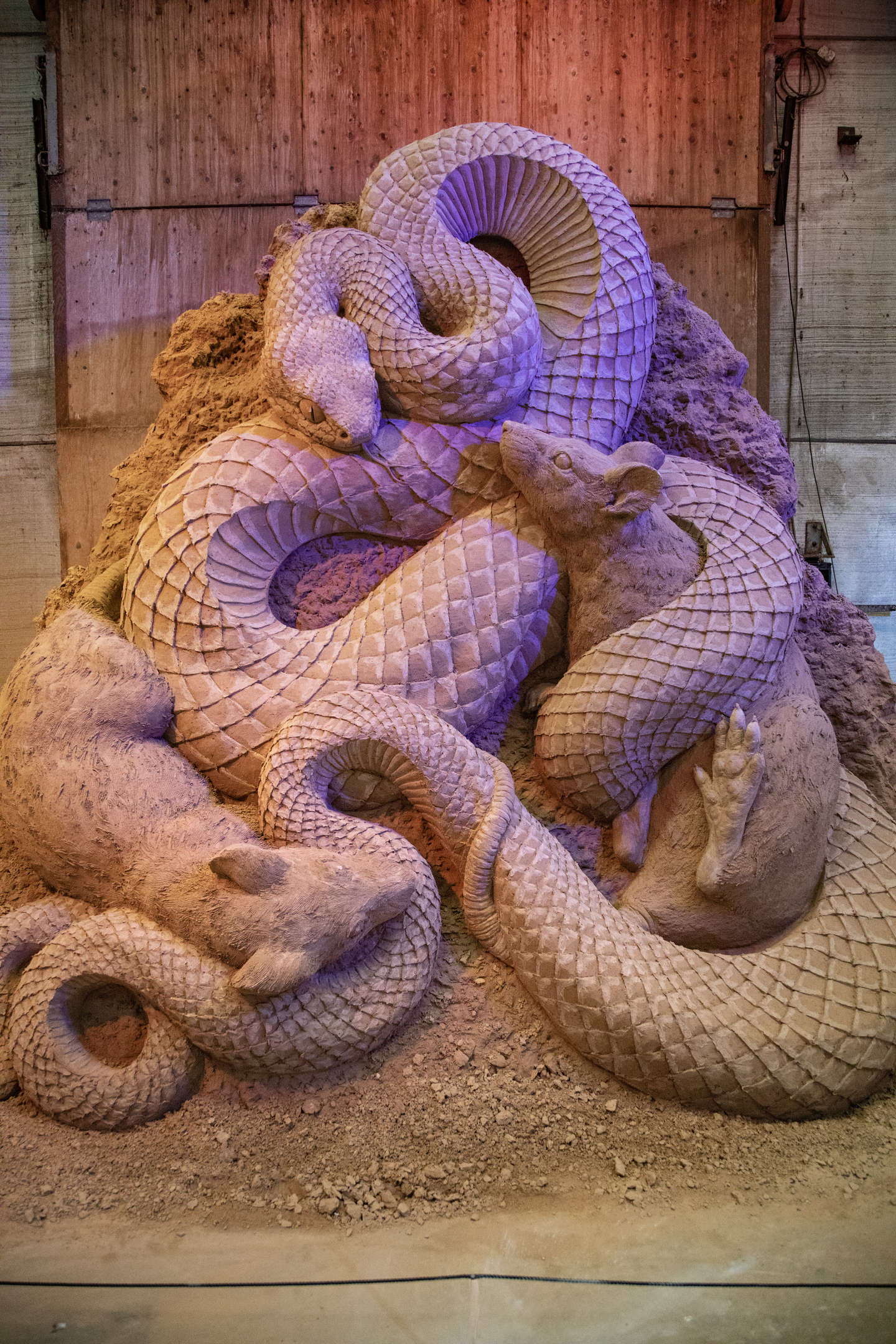 Store sandskulpturer i Nex