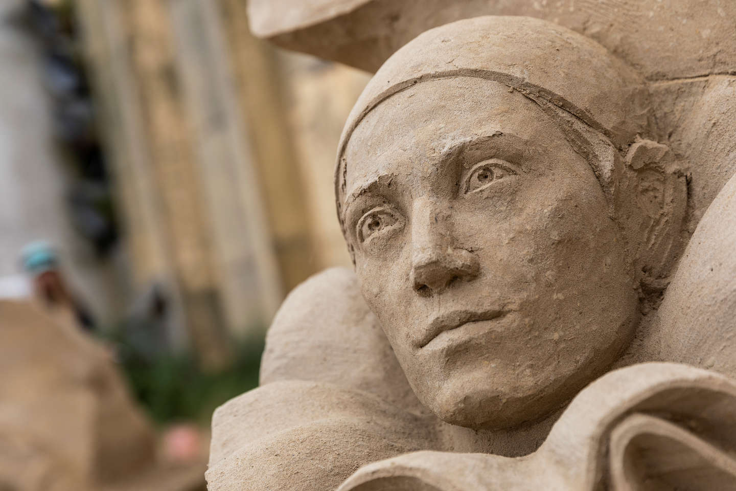 Store sandskulpturer i Nex 