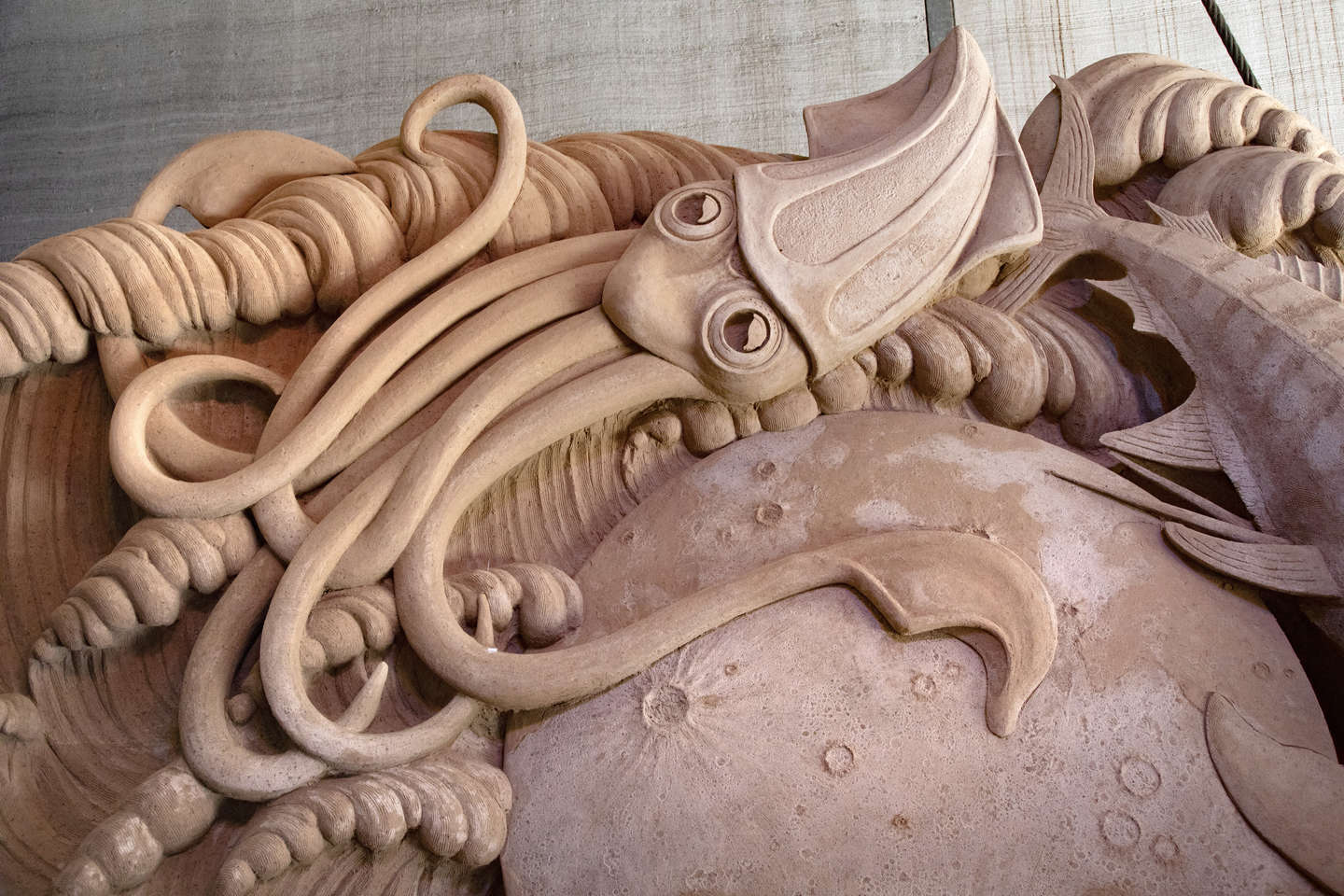 Store sandskulpturer i Nex