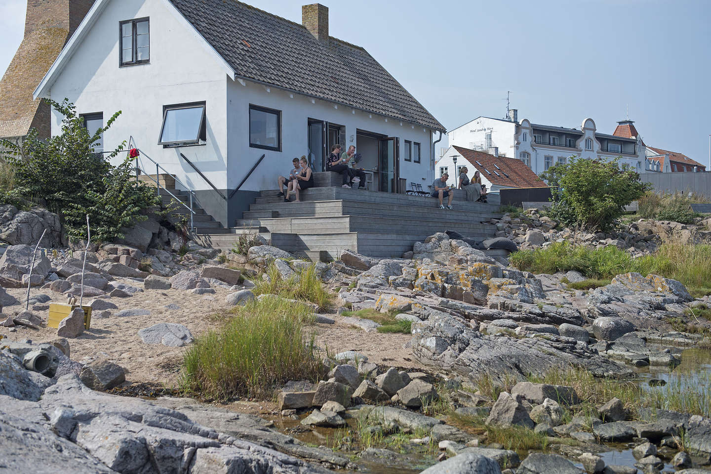 Is og leg p klipperne