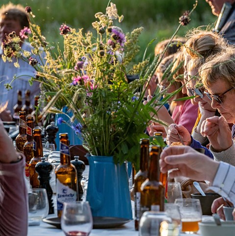 Langbordsmiddag p� Melstedg�rd