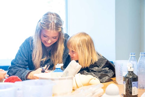 Kreative familieoplevelser p� museet